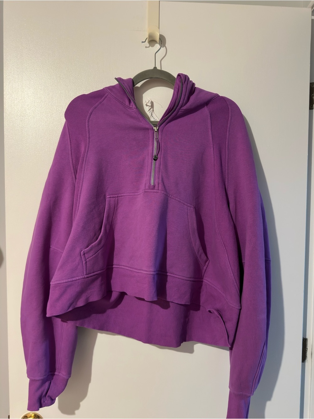 lululemon athletica Purple Half-Zip Hoodie Sweatshirt